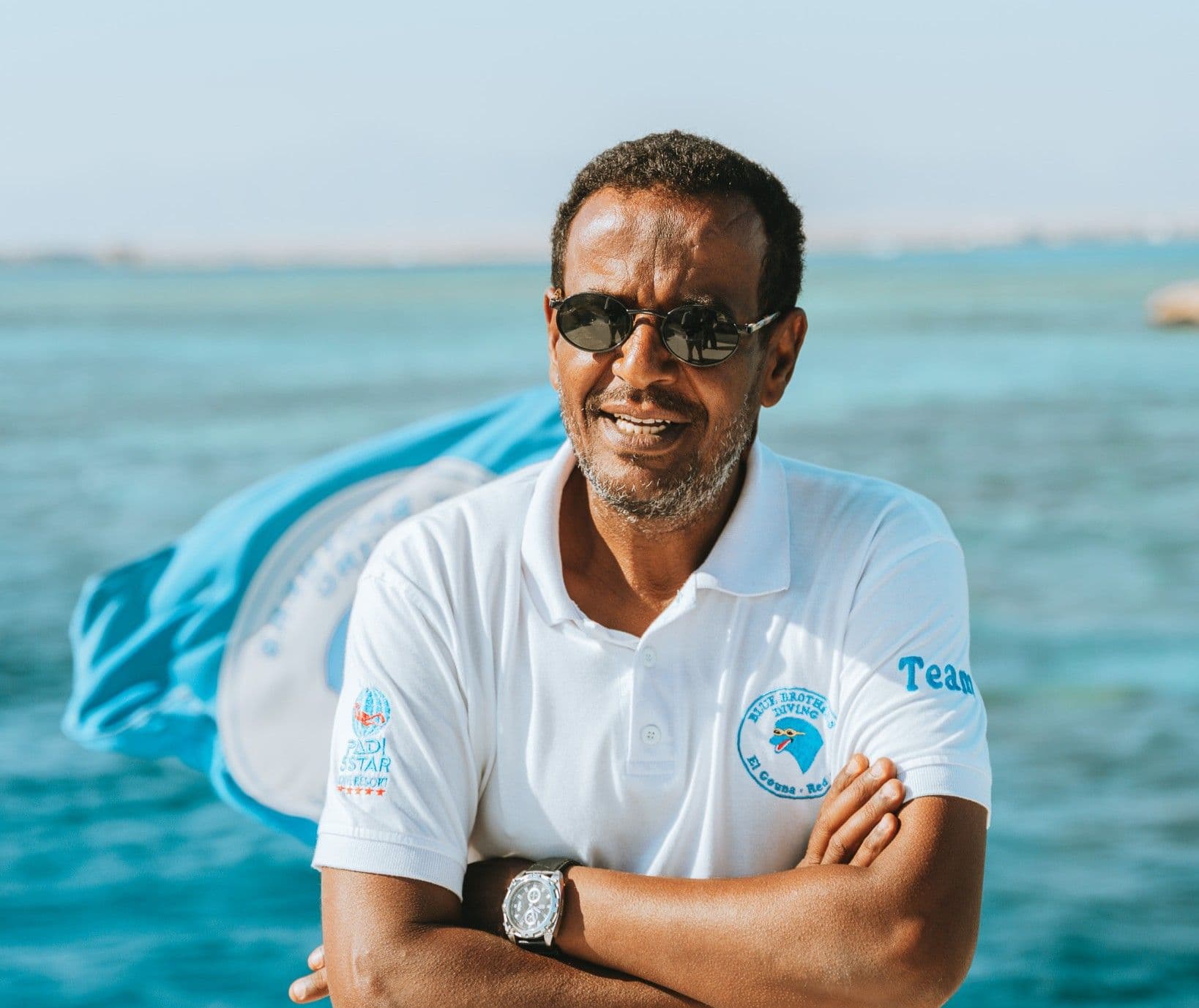 Tiger aus dem Blue Brothers Diving Team am Roten Meer