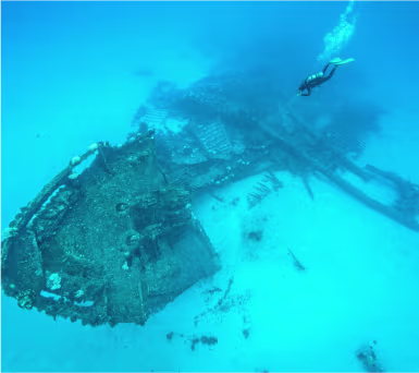 Wracktauch-Trainingstauchgang mit Blue Brothers Diving