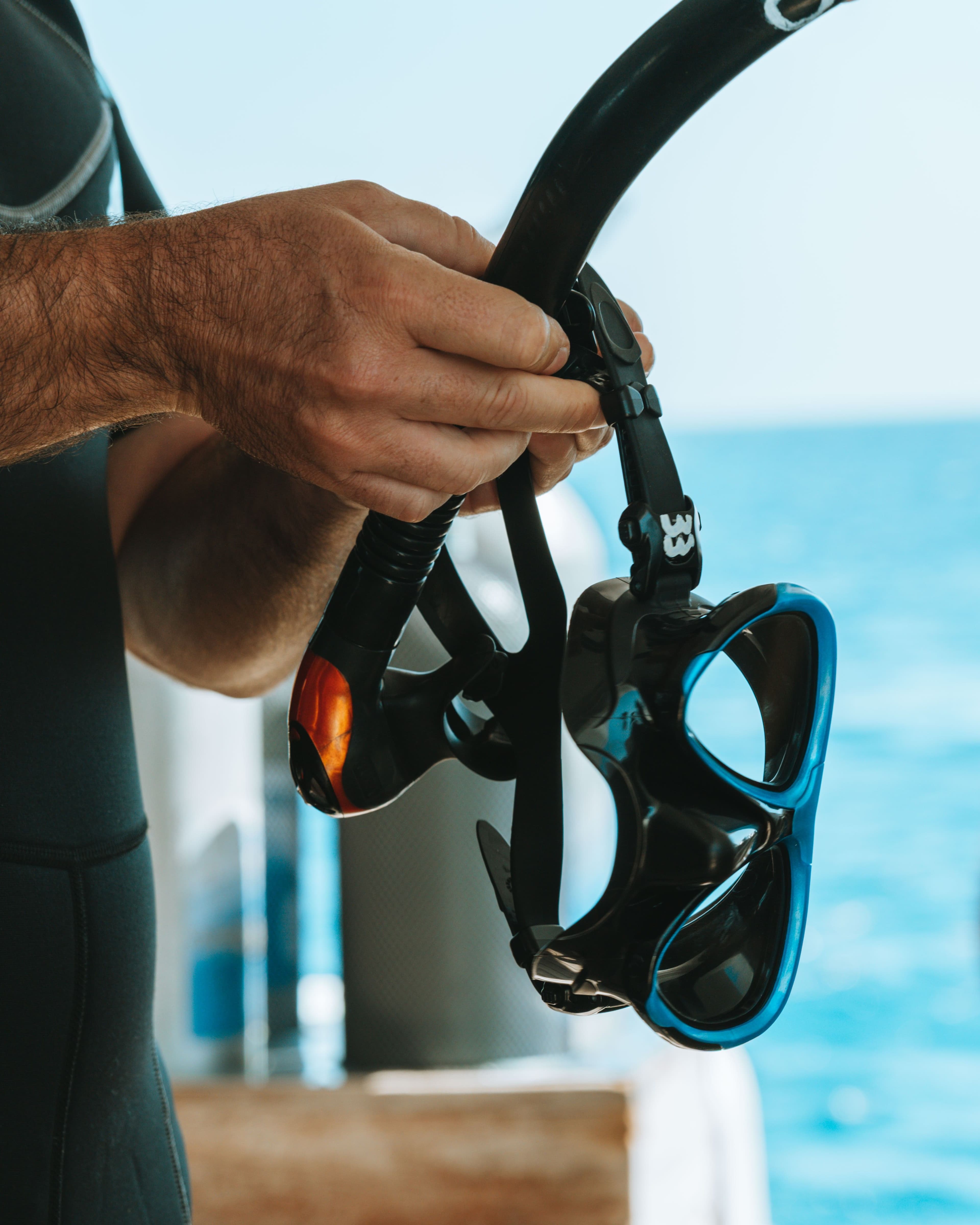 Maske und Schnorchel bereit für einen Ausflug ins Rote Meer